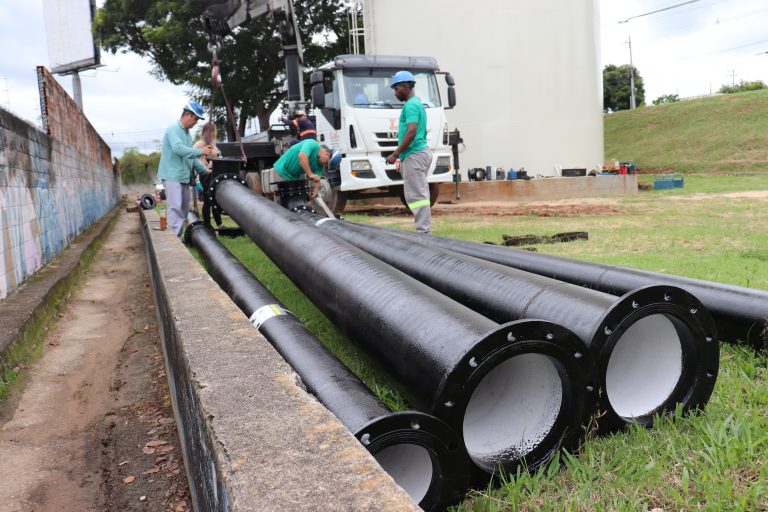 Leia mais sobre o artigo RETA FINAL: Tubulação do novo reservatório de água começa a ser instalada