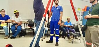 SEGURANÇA: Servidores do SAAE participam de curso para trabalho em altura