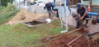 SAAE faz nova ligação em reservatório no Jardim Celani